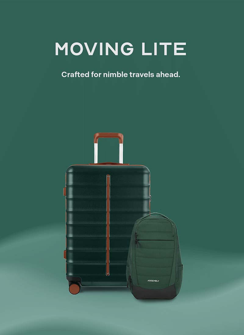 Odyssey & Float Backpack Combo | Forest Green | Cabin Hard Luggage & Backpack