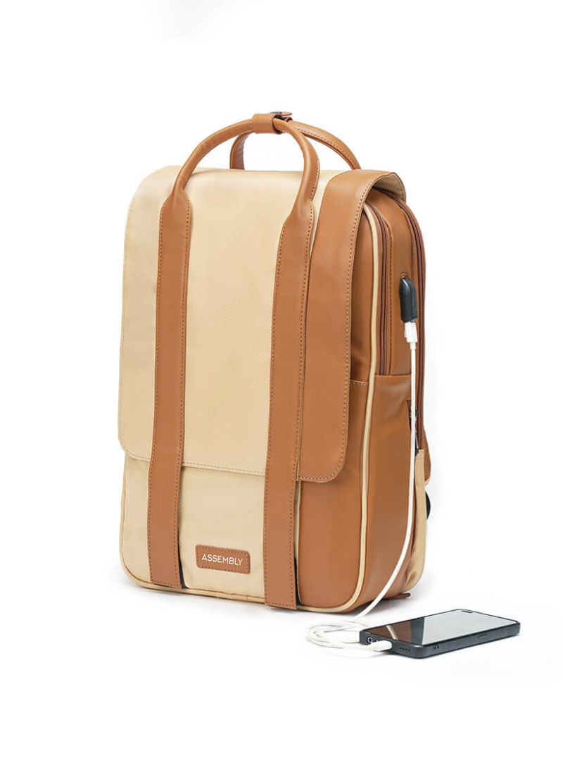 Echo Beige Laptop Backpack
