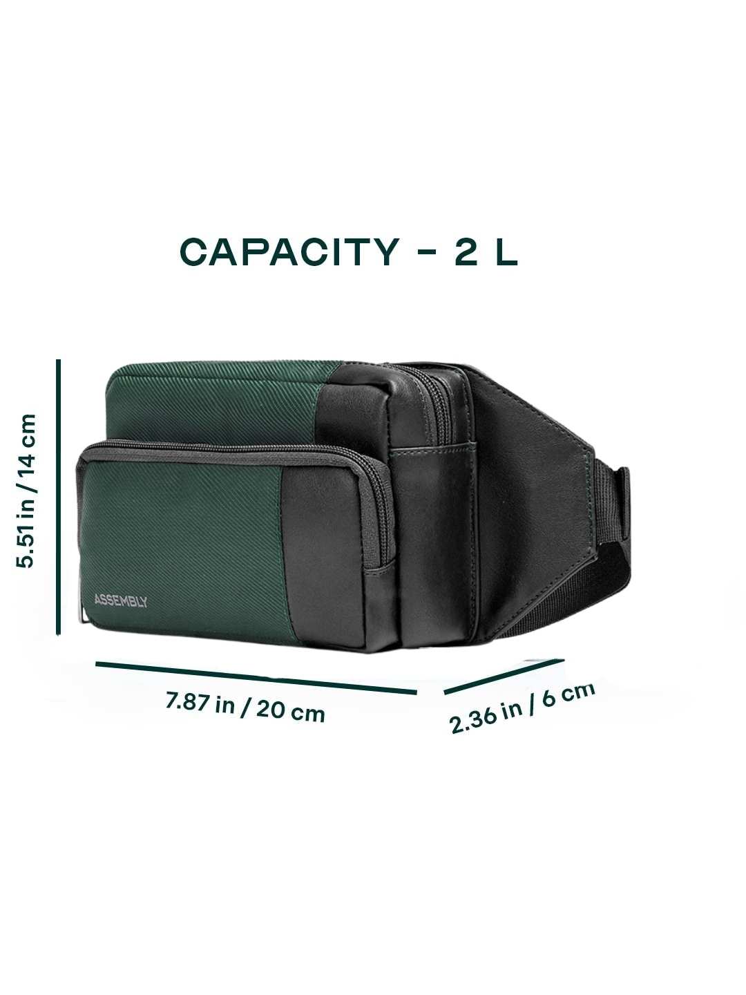 Buy Flux | Green | Fanny Pack – Crossbody Bag Online in India | Assembly