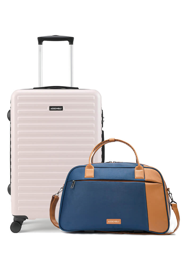 Stark+Verve Combo | Ivory | Medium Hard Luggage with Duffle Bag