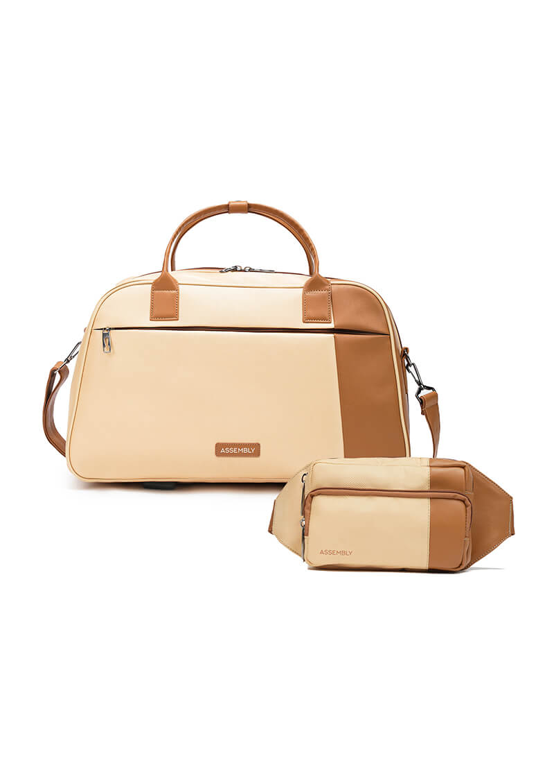 Verve & Flux Combo | Beige | Premium Duffle with Fanny Pack