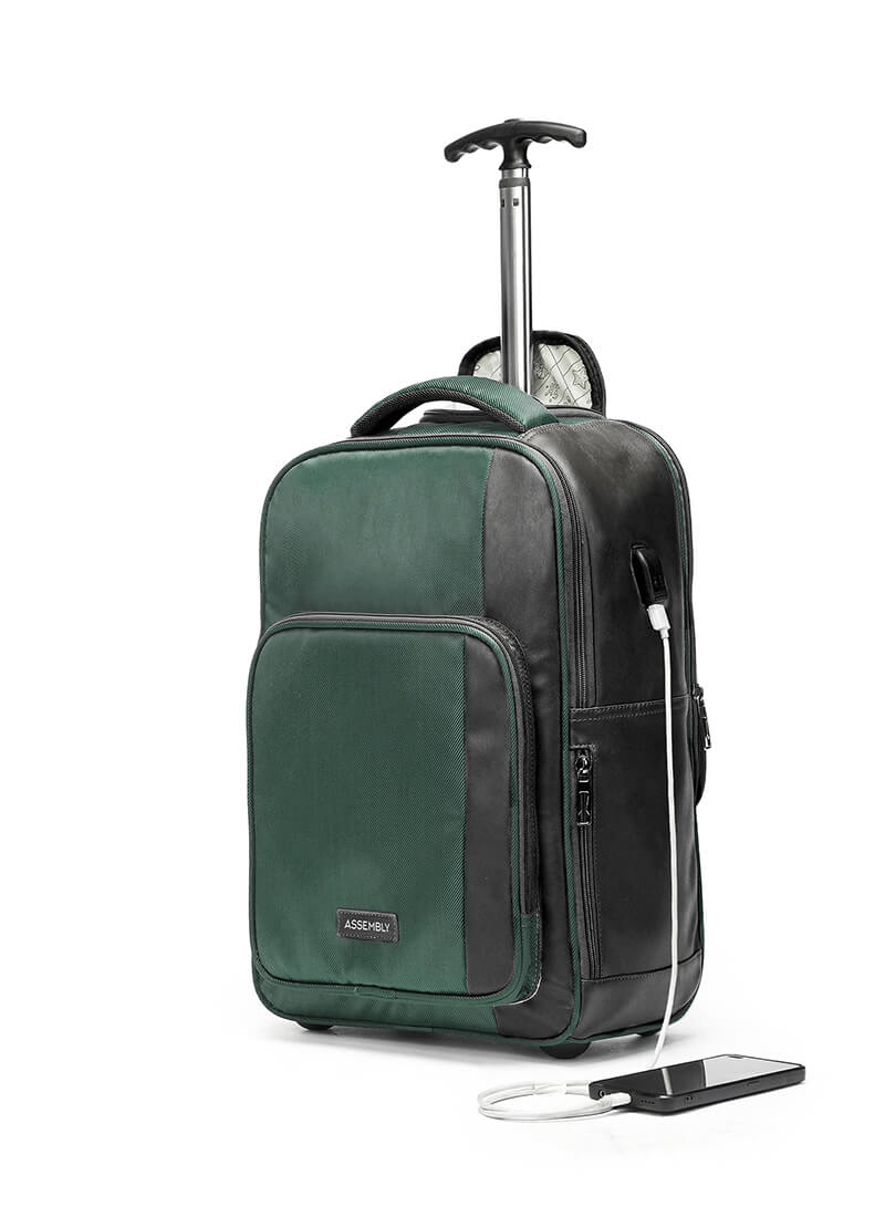 Jetson | Green | Laptop Trolley Backpack