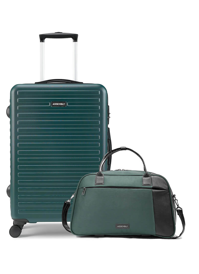 Stark+Verve Combo | Green | Medium Hard Luggage with Duffle Bag