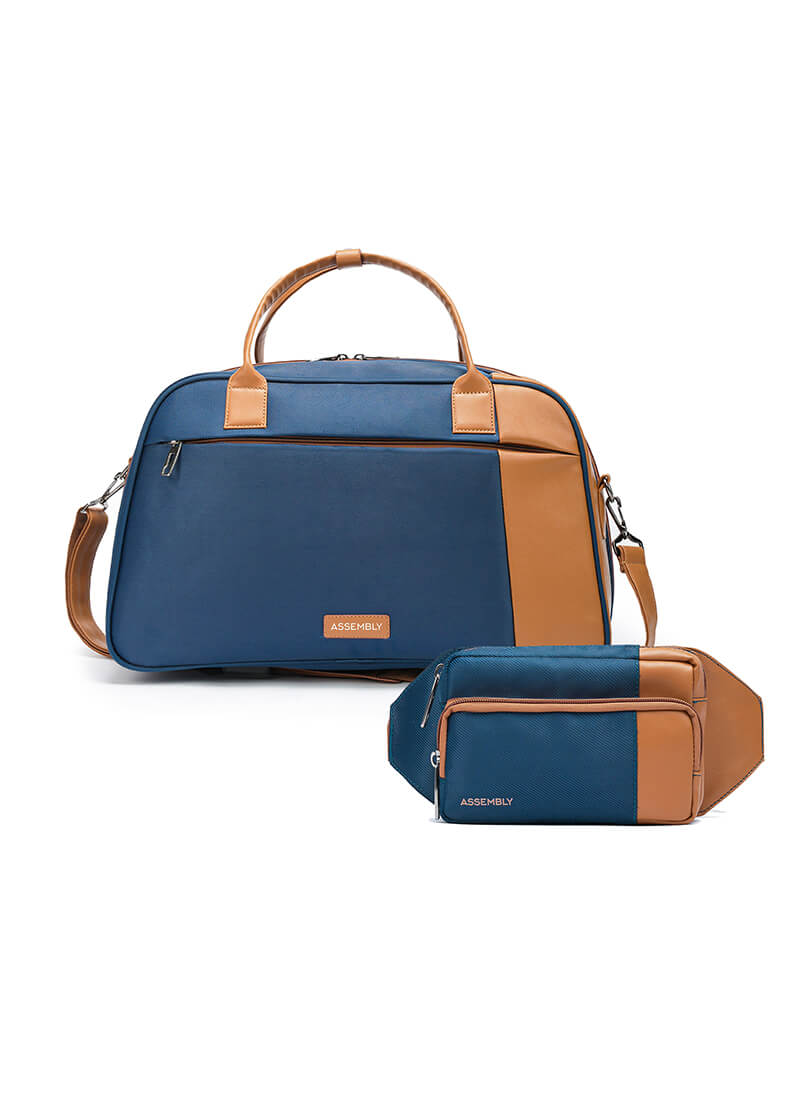 Verve & Flux Combo | Blue | Premium Duffle with Fanny Pack