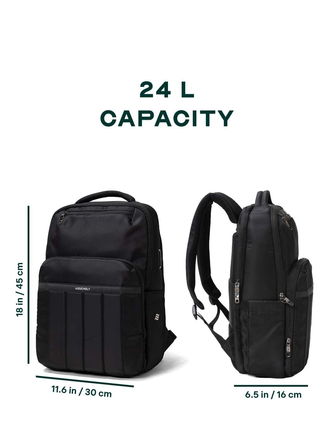 Rover Backpack | Black | Everyday Laptop Backpack