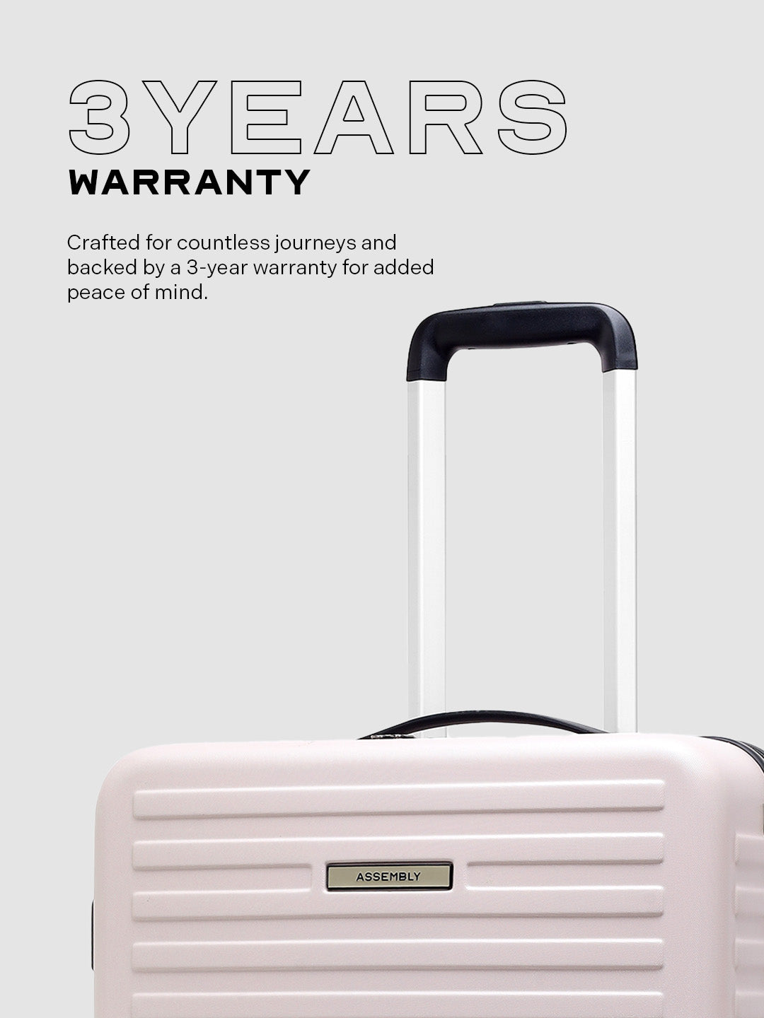 Stark | Ivory | Large Hard Luggage