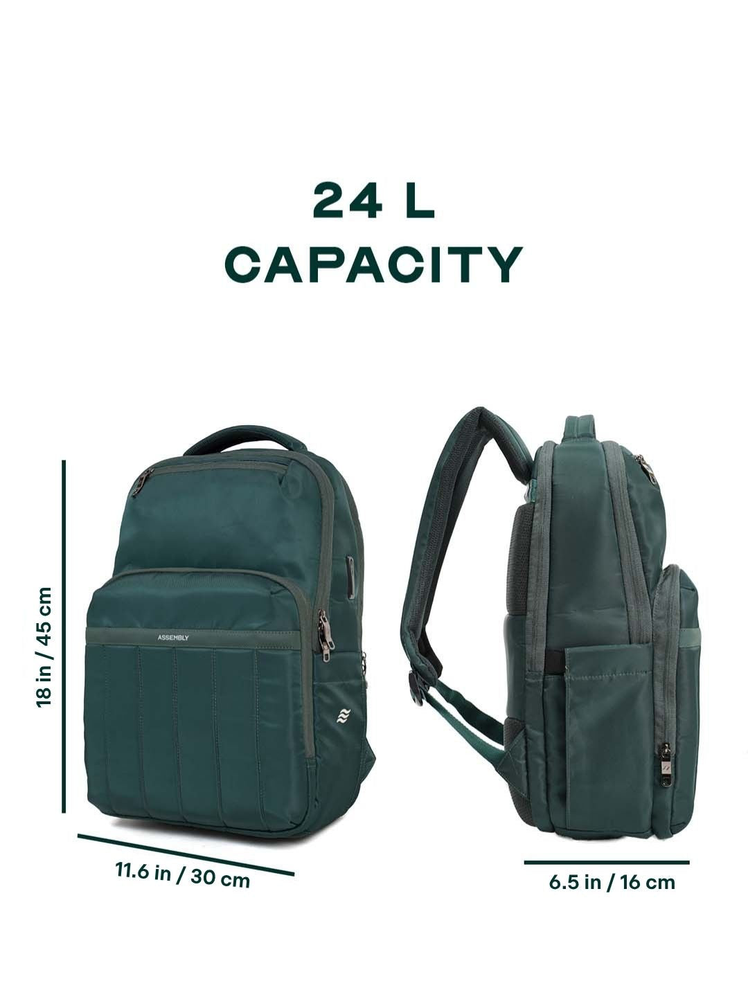 Buy Rover Backpack | Green | Everyday Laptop Backpack – Backpacks Online in India | Assembly