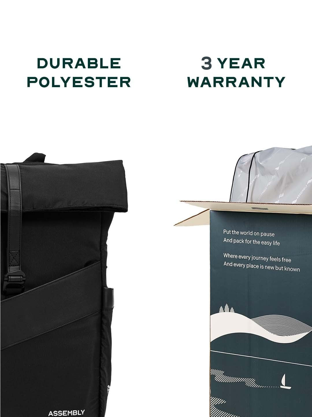 Oblique Laptop Backpack | Black | 15.6" Travel & Work Pack