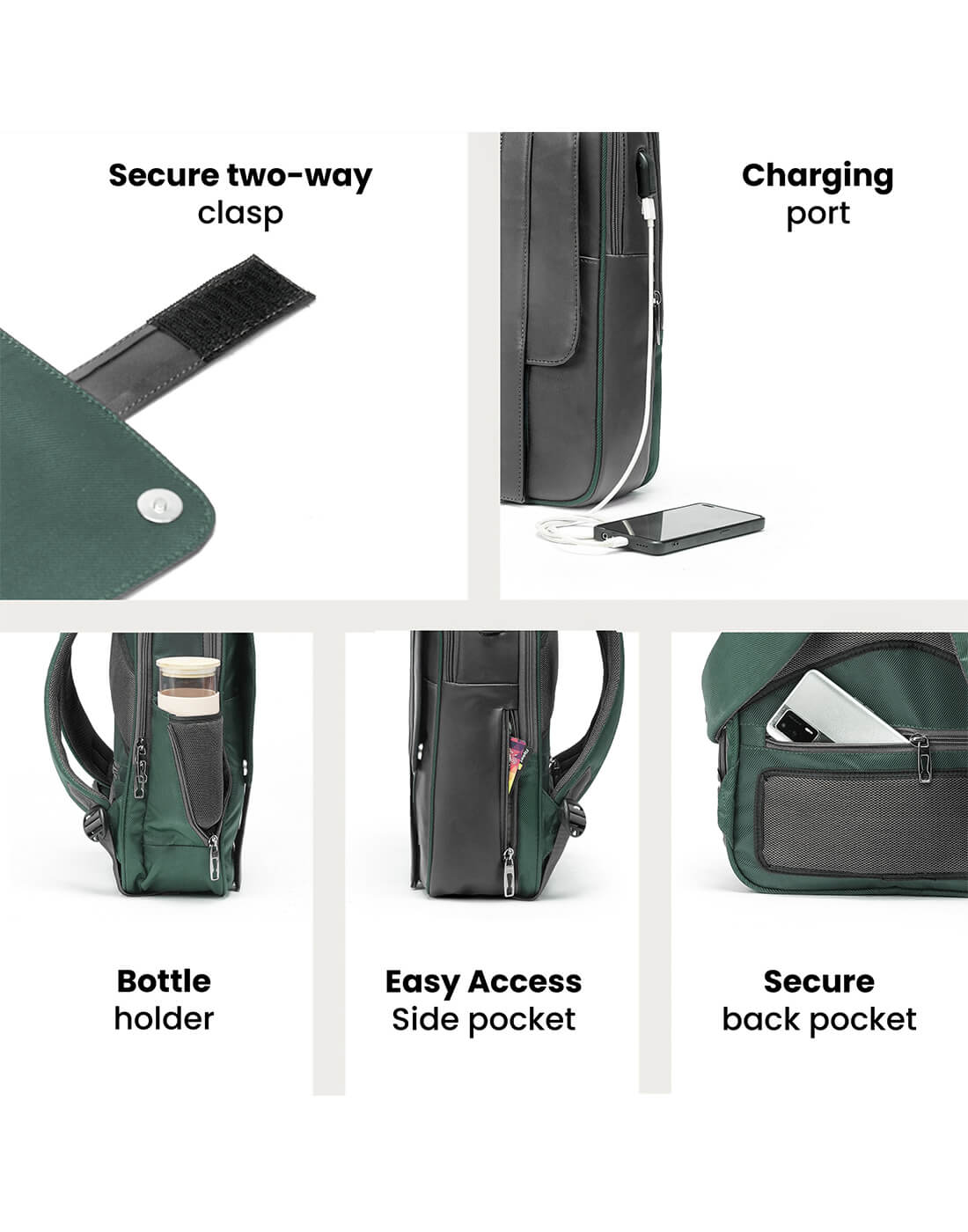 Echo | Green | Laptop Backpack