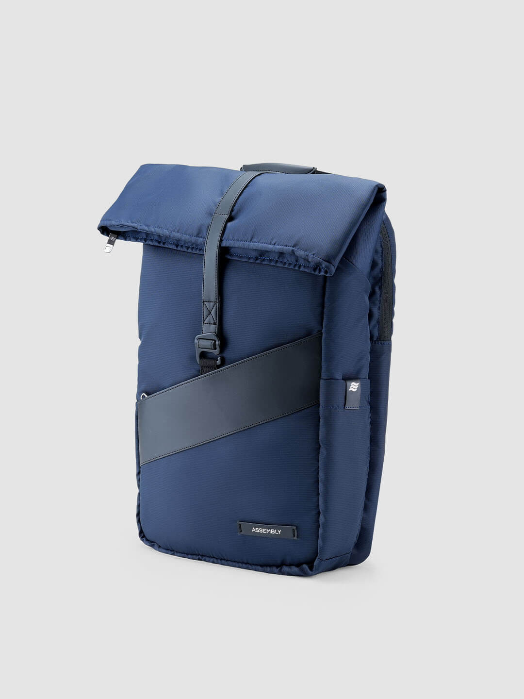 Oblique Laptop Backpack | Navy Blue | 15.6" Travel & Work Pack