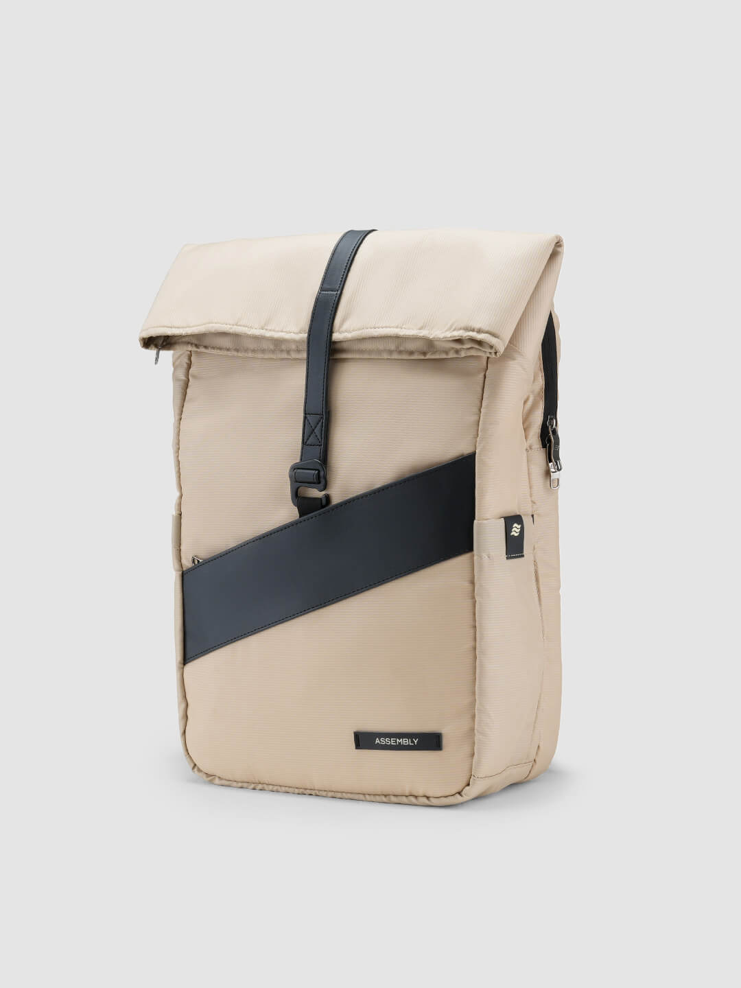 Oblique Laptop Backpack | Beige | 15.6" Travel & Work Pack
