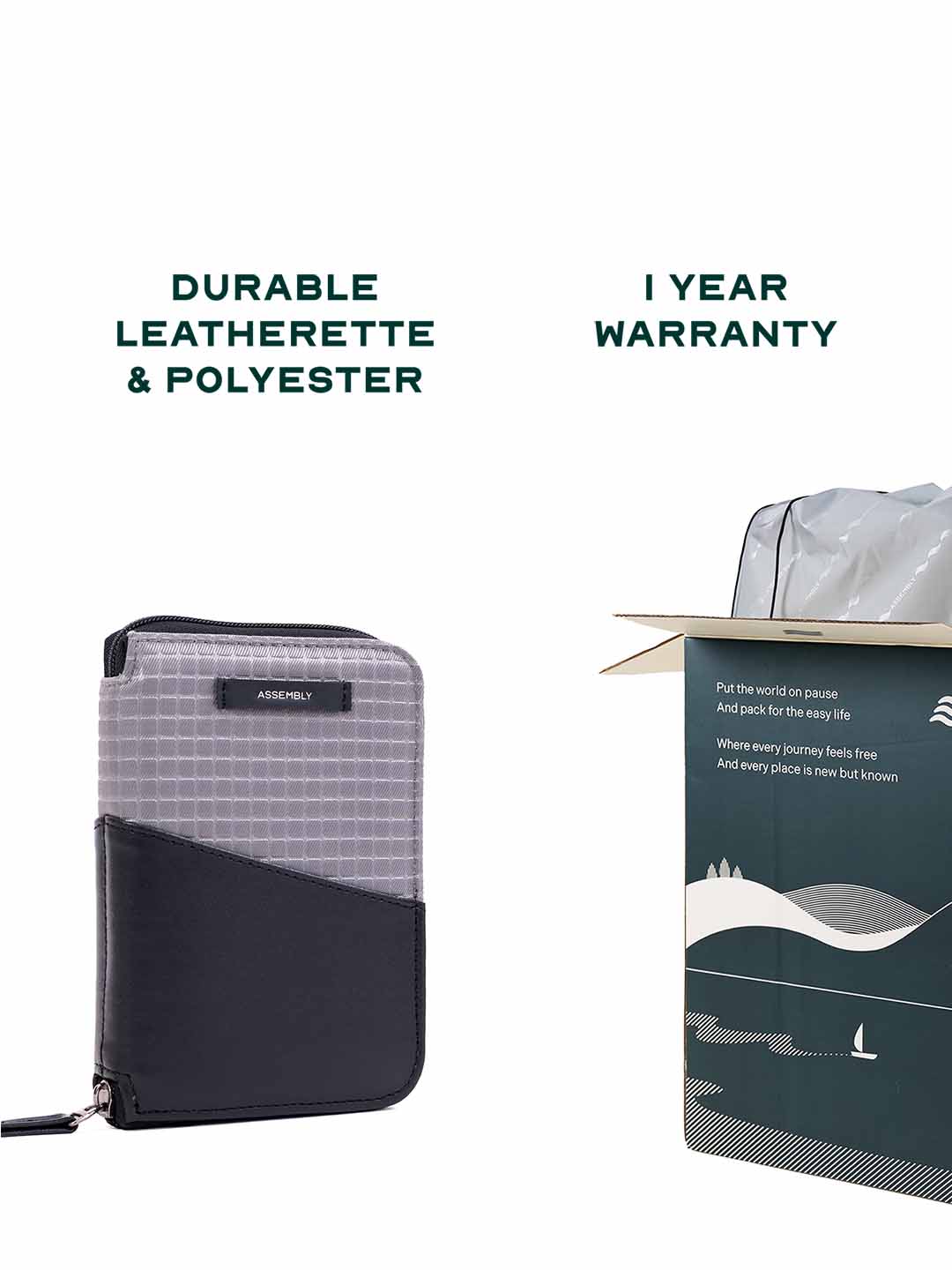 Valor Travel Passport Organizer | Grey | Sleek & Secure Design