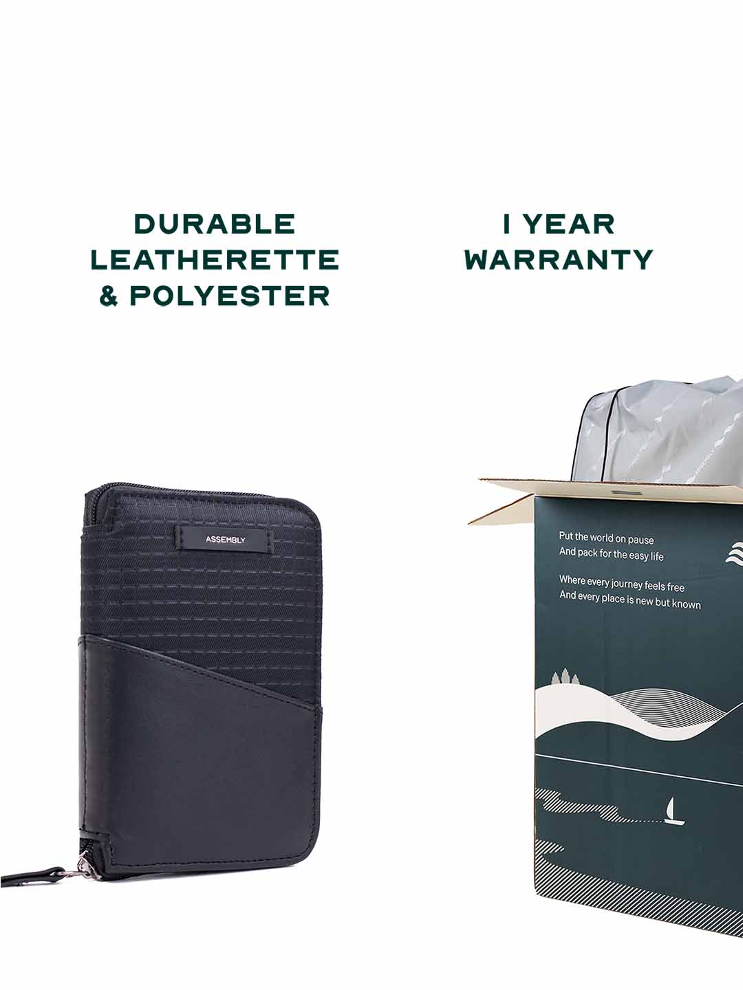 Valor Travel Passport Organizer | Black | Sleek & Secure Design