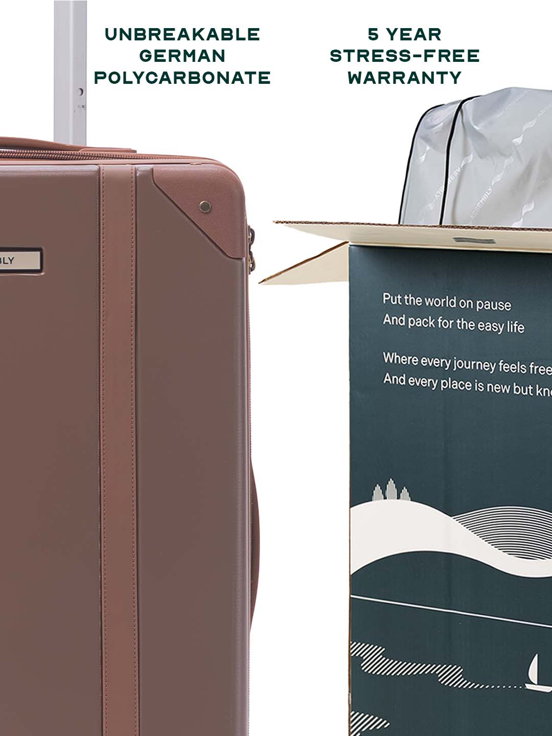 Vintage | Coco Brown | Cabin Hard Luggage