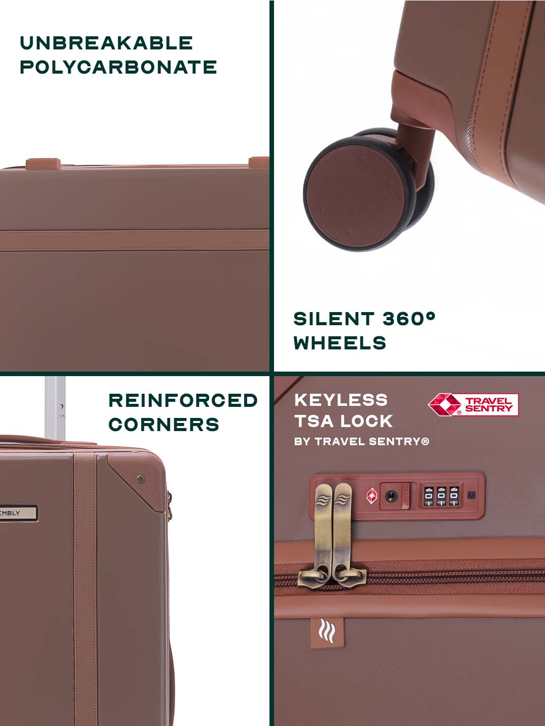 Vintage | Coco Brown | Cabin Hard Luggage