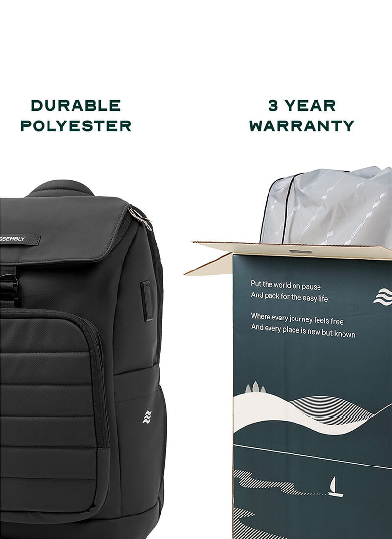 Stark Backpack | Black | Everyday Laptop Backpack