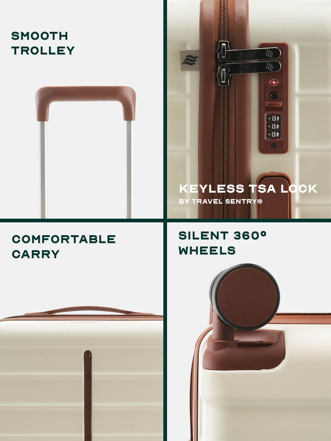 Odyssey Combo | Sand | Set of 3 Hard Luggage