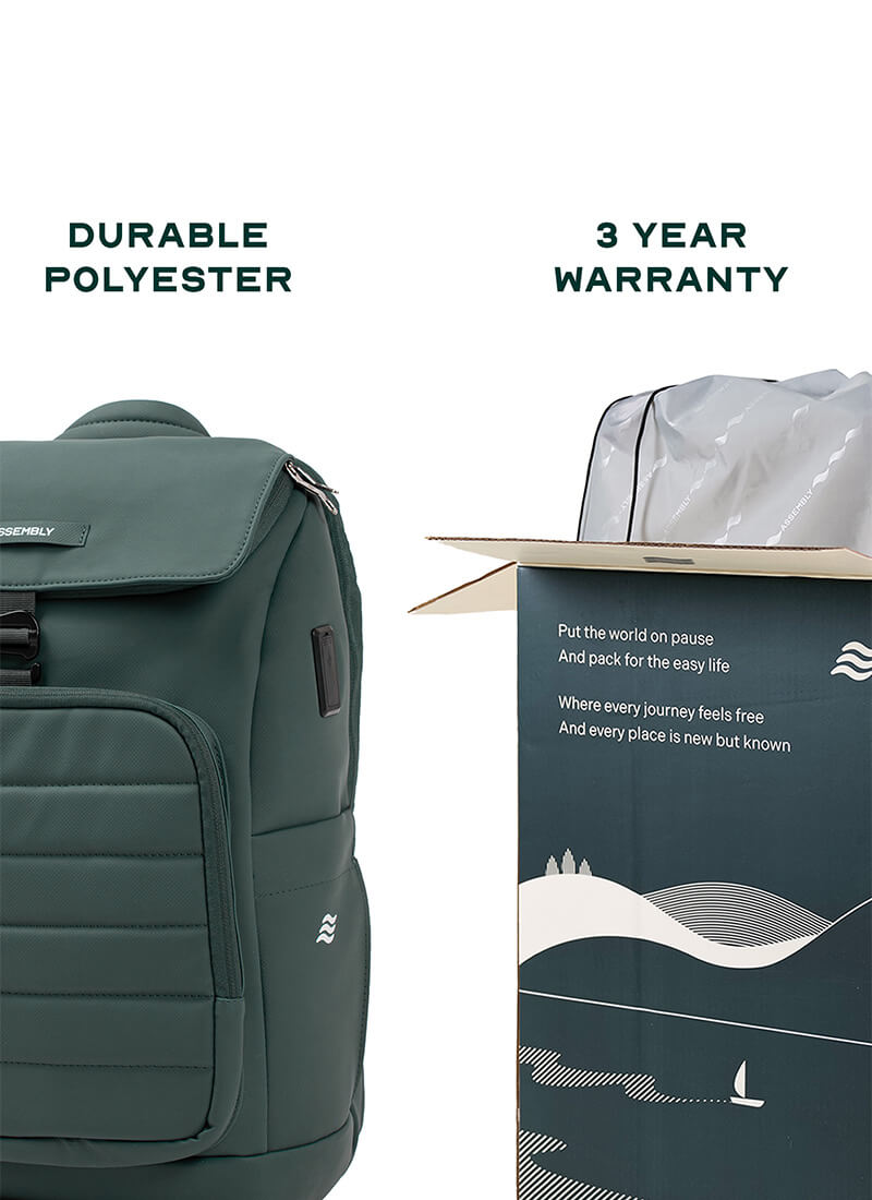 Stark Backpack | Green | Everyday Laptop Backpack