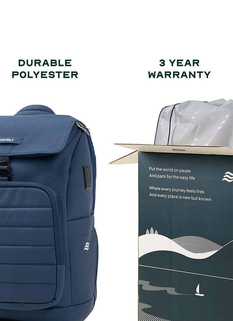 Stark Backpack | Blue | Everyday Laptop Backpack