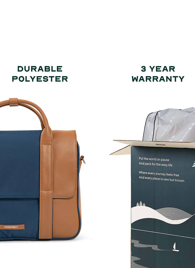 Urbix | Blue | Premium Laptop Messenger Bag