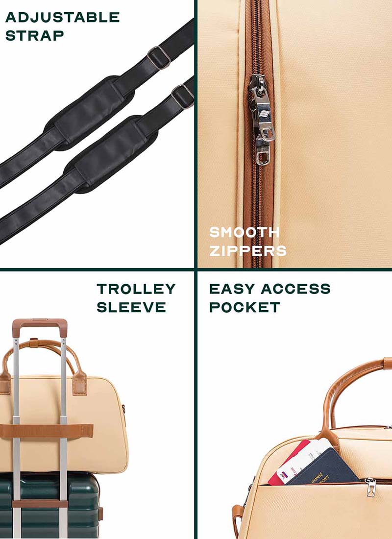 Verve | Beige | Premium Duffle Bag