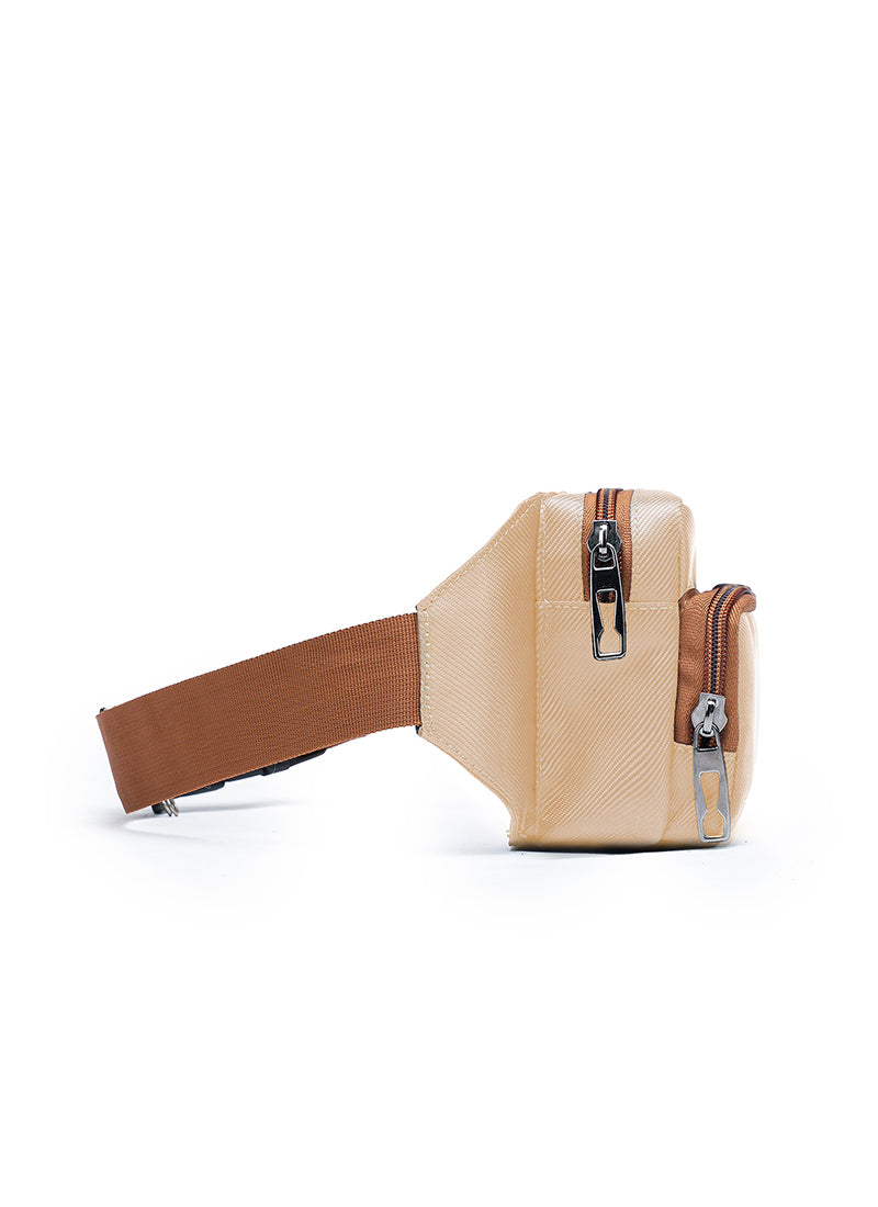 Buy Flux | Beige | Fanny Pack – Crossbody Bag Online in India | Assembly
