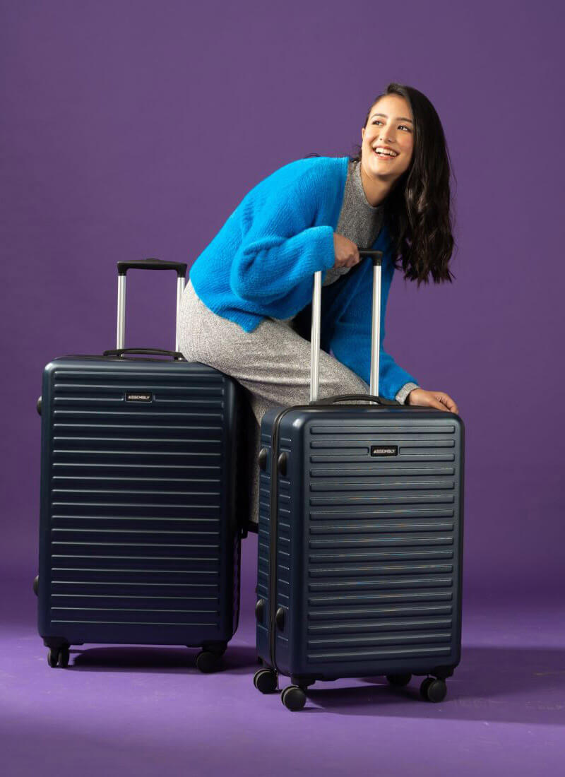 Stark Combo | Blue | Medium+Large Hard Luggage