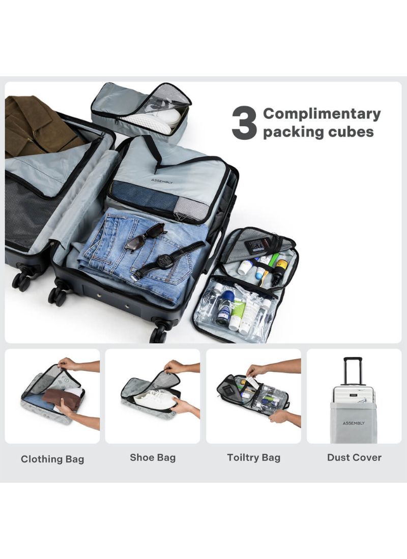 StarkPro Combo | Marble | CabinPro+Medium Hard Luggage