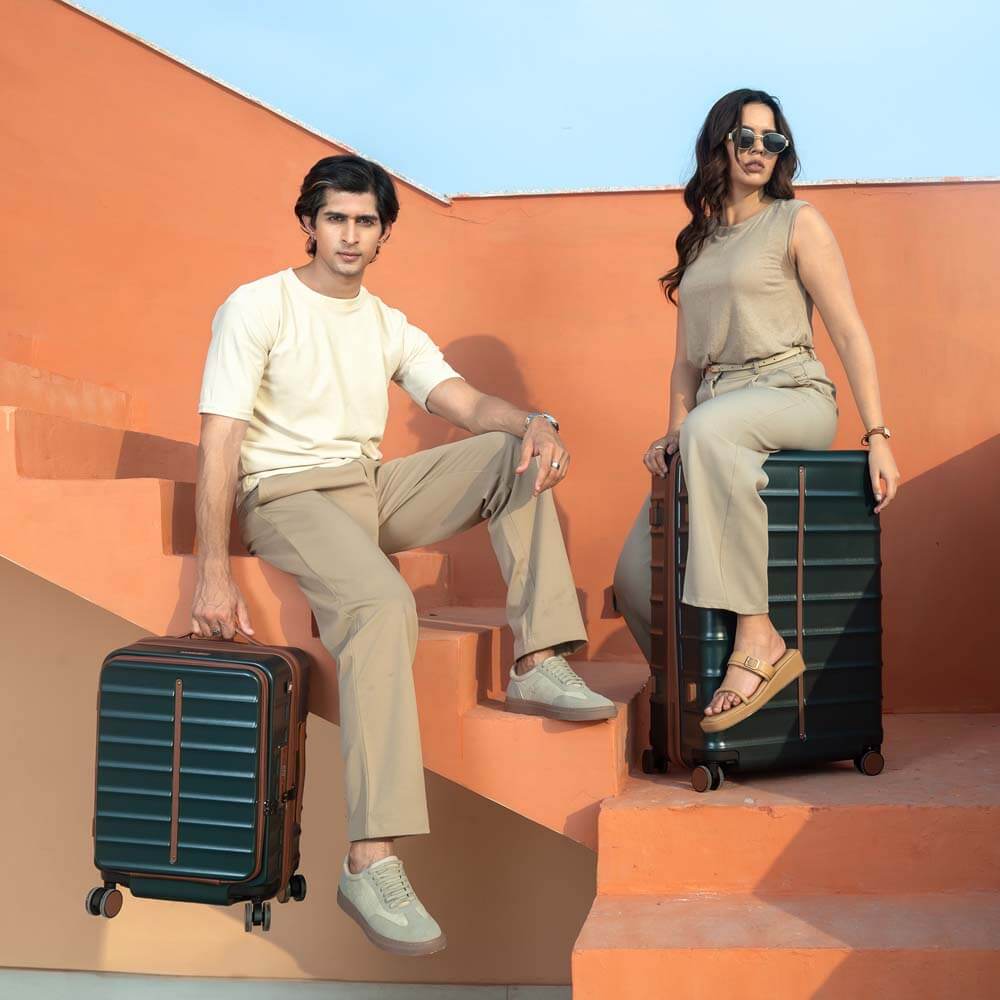 Buy OdysseyPro Combo | Forest | CabinPro+Medium Hard Luggage – Set of 2, Cabin + Check In Hard Luggage Online in India | Asse