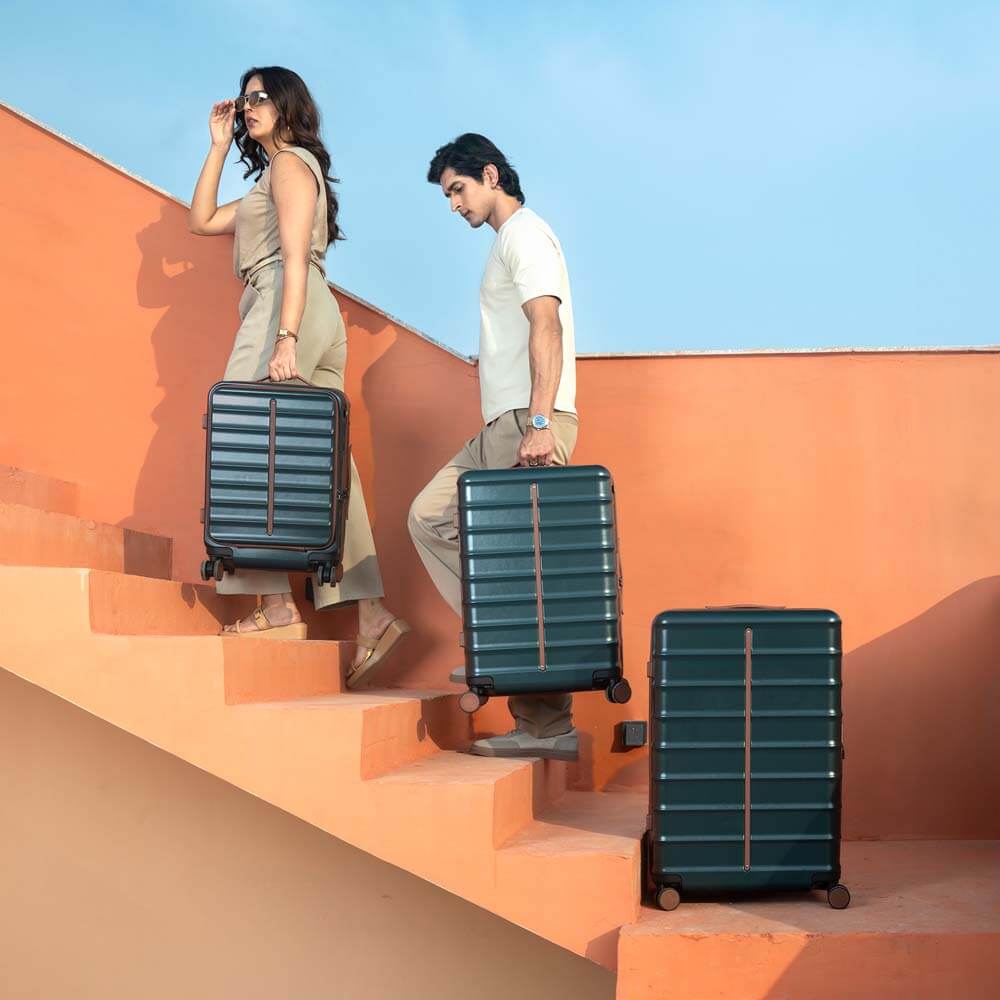 Buy OdysseyPro Combo Set of 3 | Forest | CabinPro+Medium+Large Hard Luggage – Set of 3, Cabin + Check In Hard Luggage Online