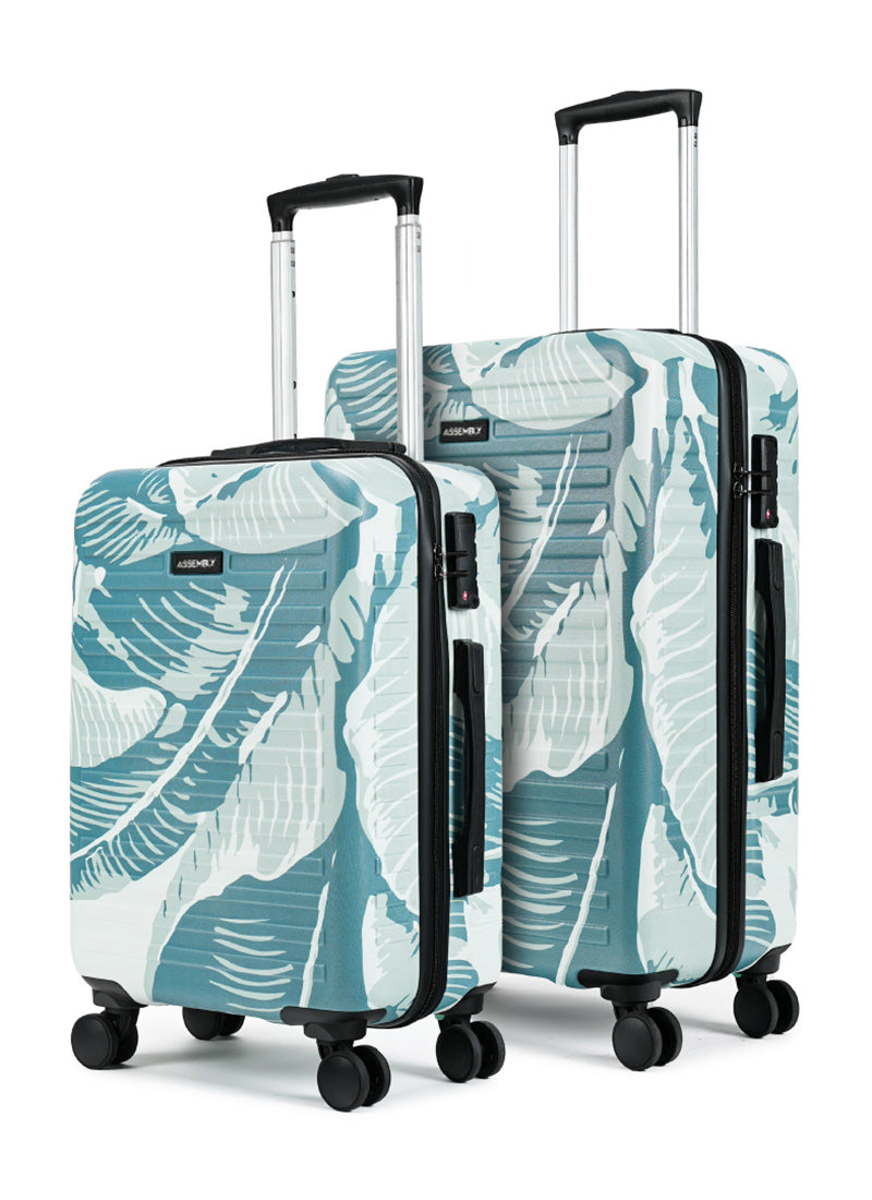 Tropical Print Combo | Cabin+Medium Luggage