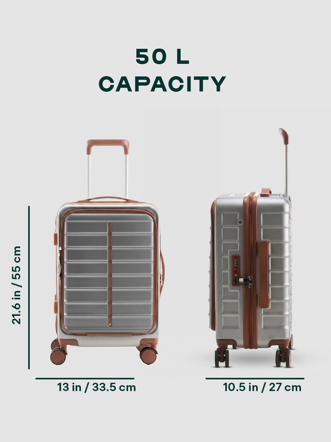 OdysseyPro | Grey | Cabin Hard Luggage