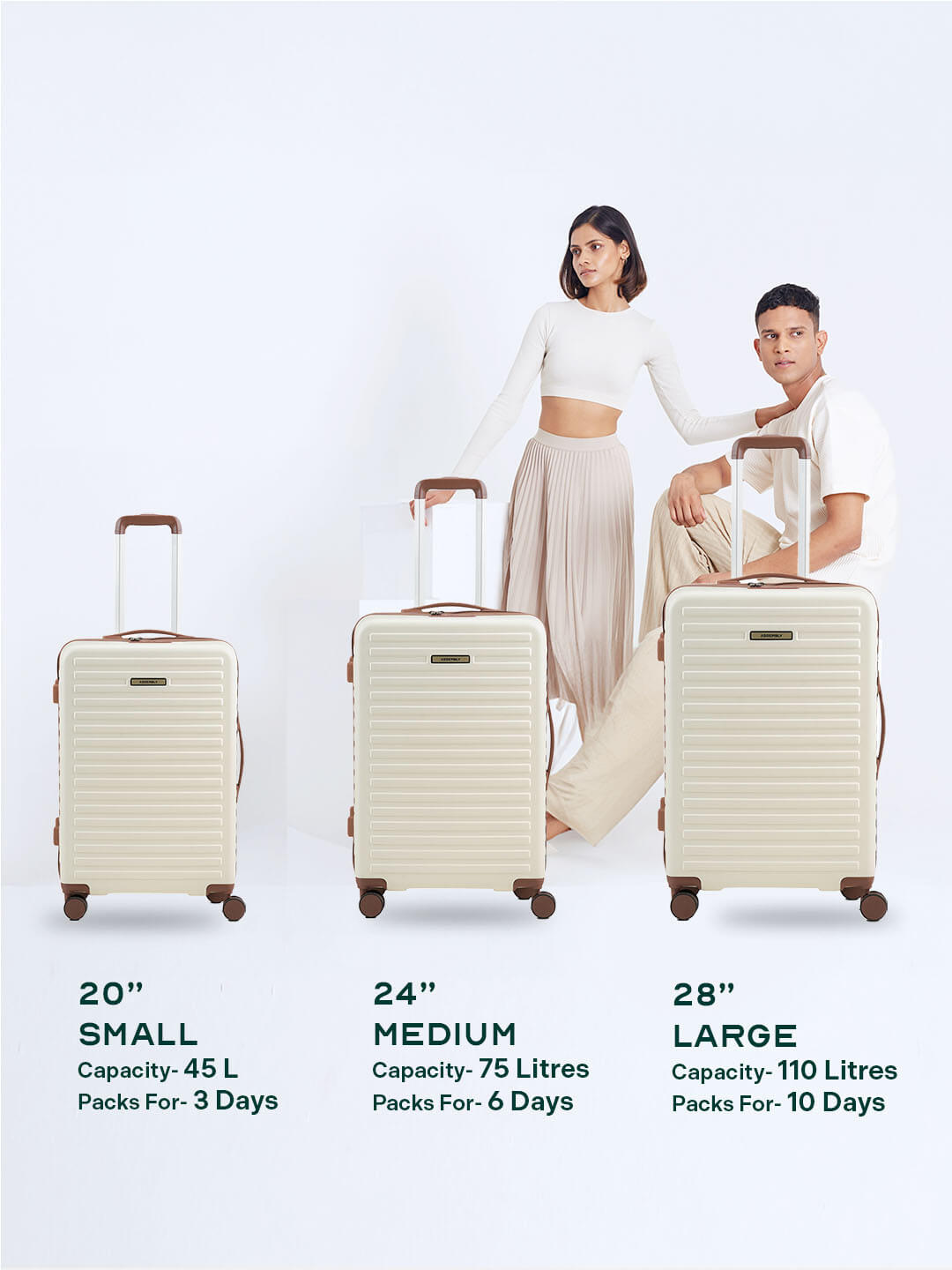 Stark | Moon-White | Cabin Hard Luggage