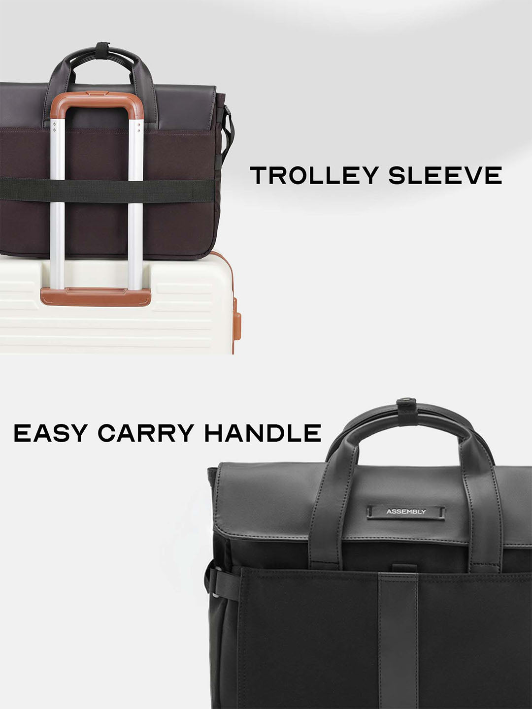 Kairo Laptop Messenger Bag Black