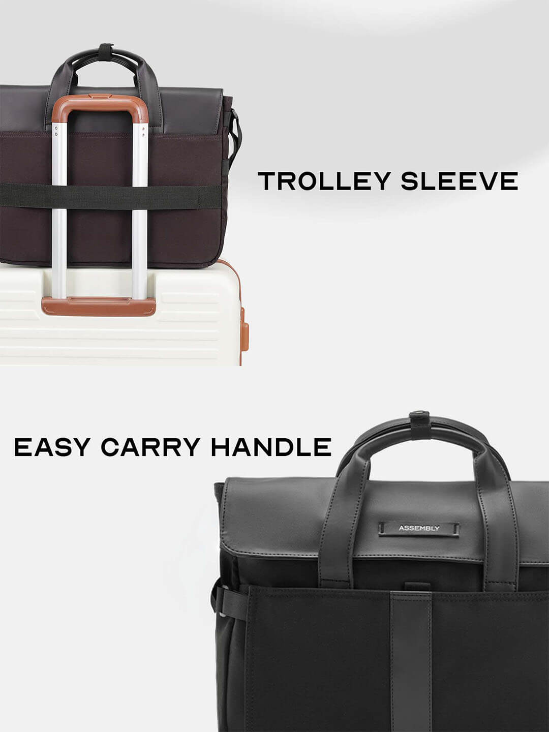 Kairo Laptop Messenger Bag Black