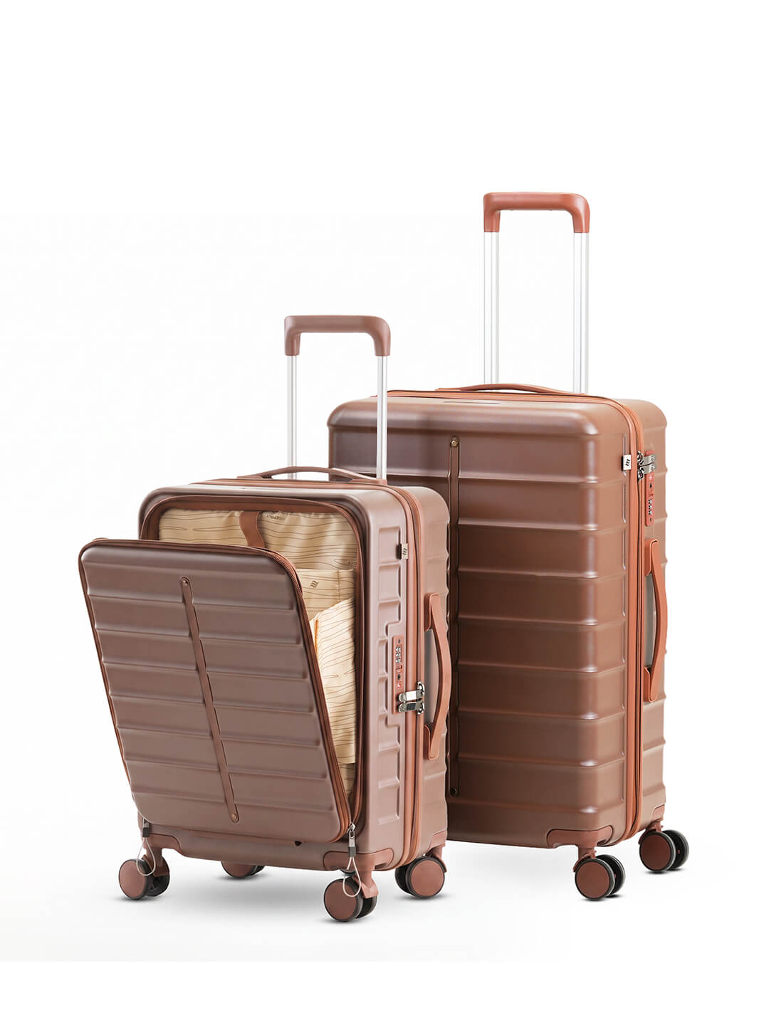OdysseyPro Combo | Brown | CabinPro+Medium Hard Luggage