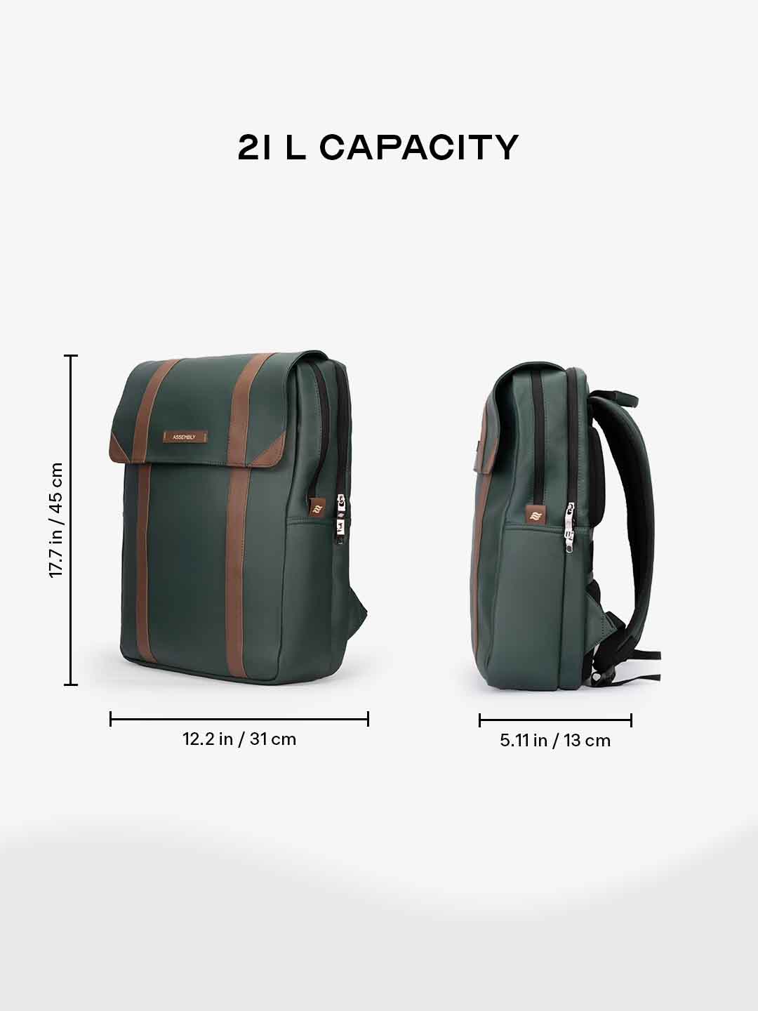 Buy Vintage Travel Backpack Green – Backpacks Online in India | Assembly