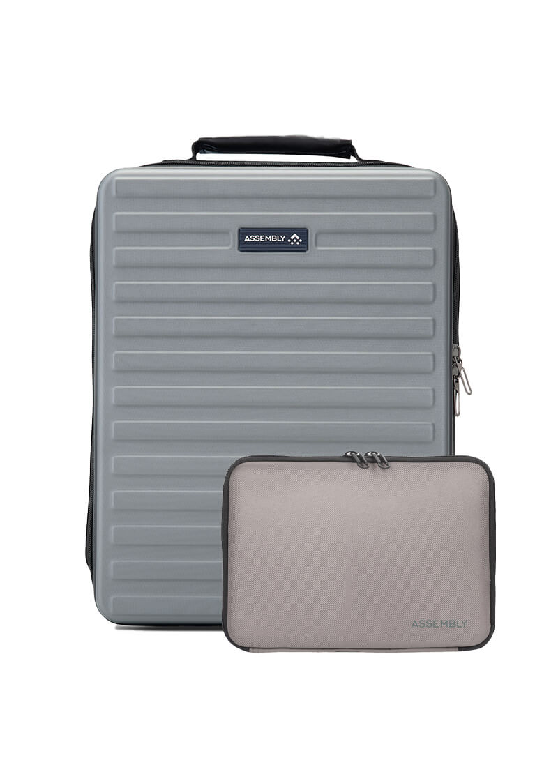 Edge+Tech Kit Combo | Grey | Hardshell Backpack with Tech-Kit