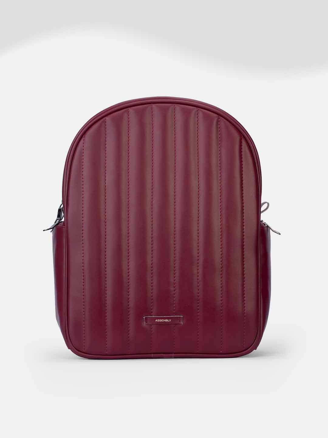 Buy Conchita Quilted Backpack Maroon – Backpacks Online in India | Assembly