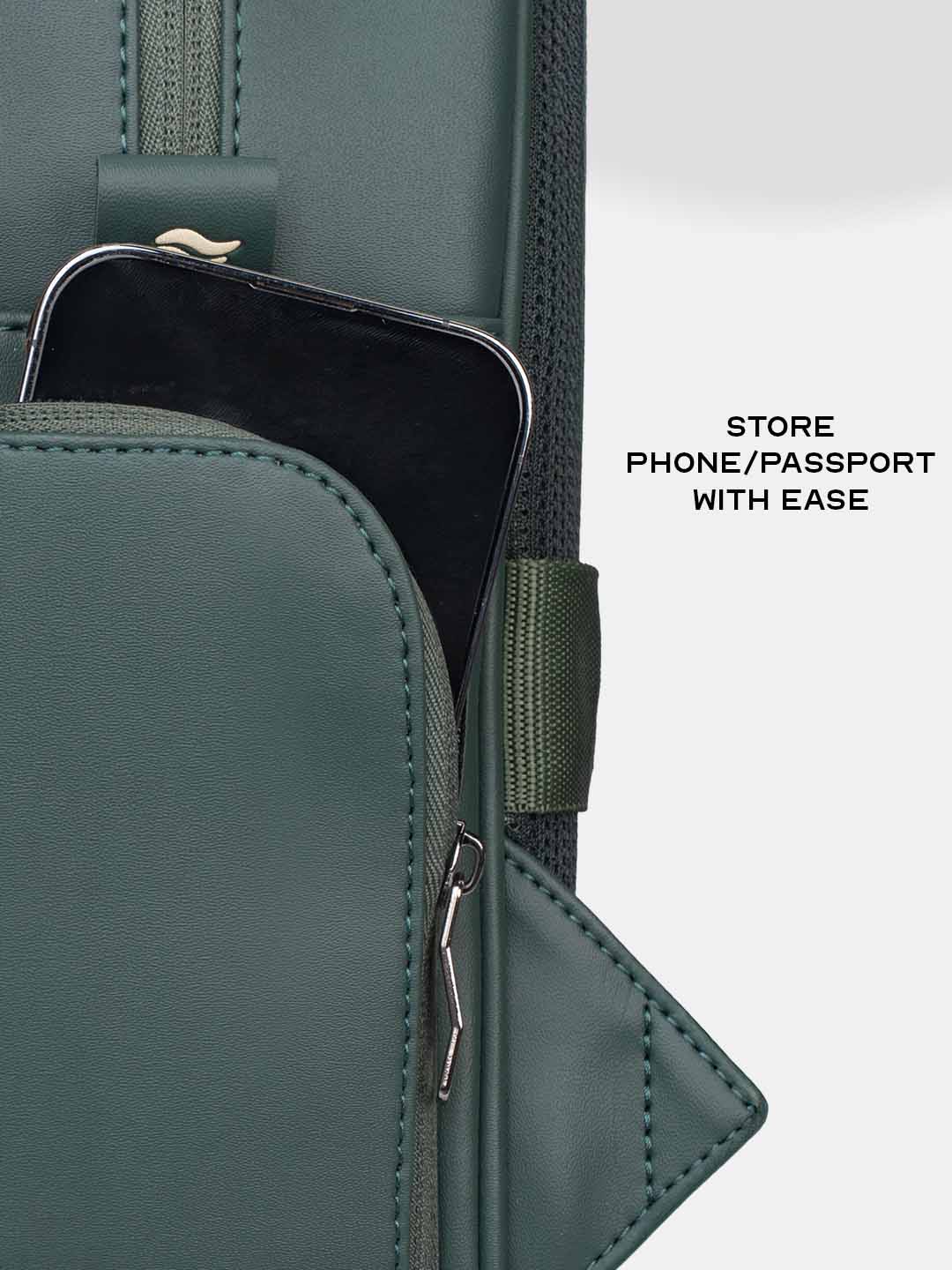Buy Conchita Quilted Backpack Green – Backpacks Online in India | Assembly