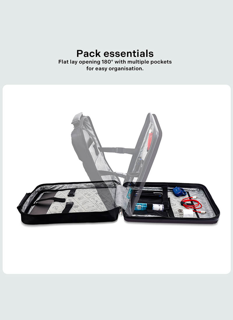 Buy Edge | Grey | Hardshell Laptop Backpack – Hardshell Backpack Online in India | Assembly