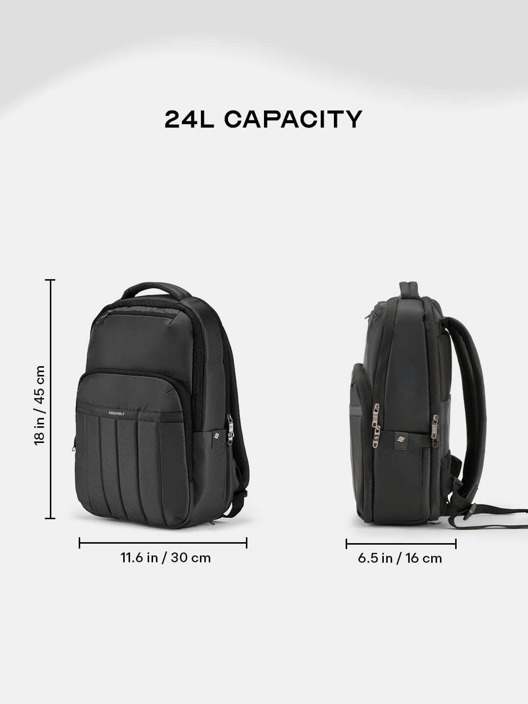 Rover Backpack | Black | Everyday Laptop Backpack
