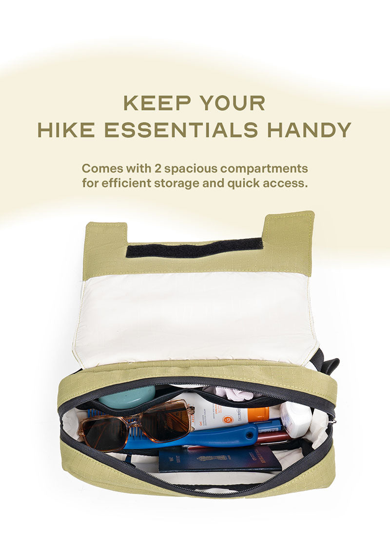 Scape Fanny Pack | Green | 3 Way Carry Crossbody With Spillproof Upper