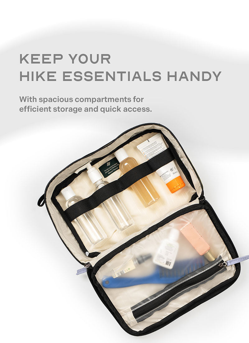 Scape Dopp Kit | Grey | Organsier For Week long Trek Or Vacations