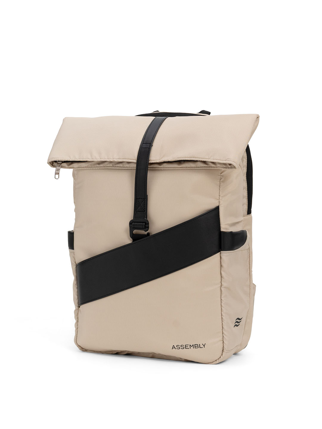 Oblique Laptop Backpack | Beige | 15.6" Travel & Work Pack