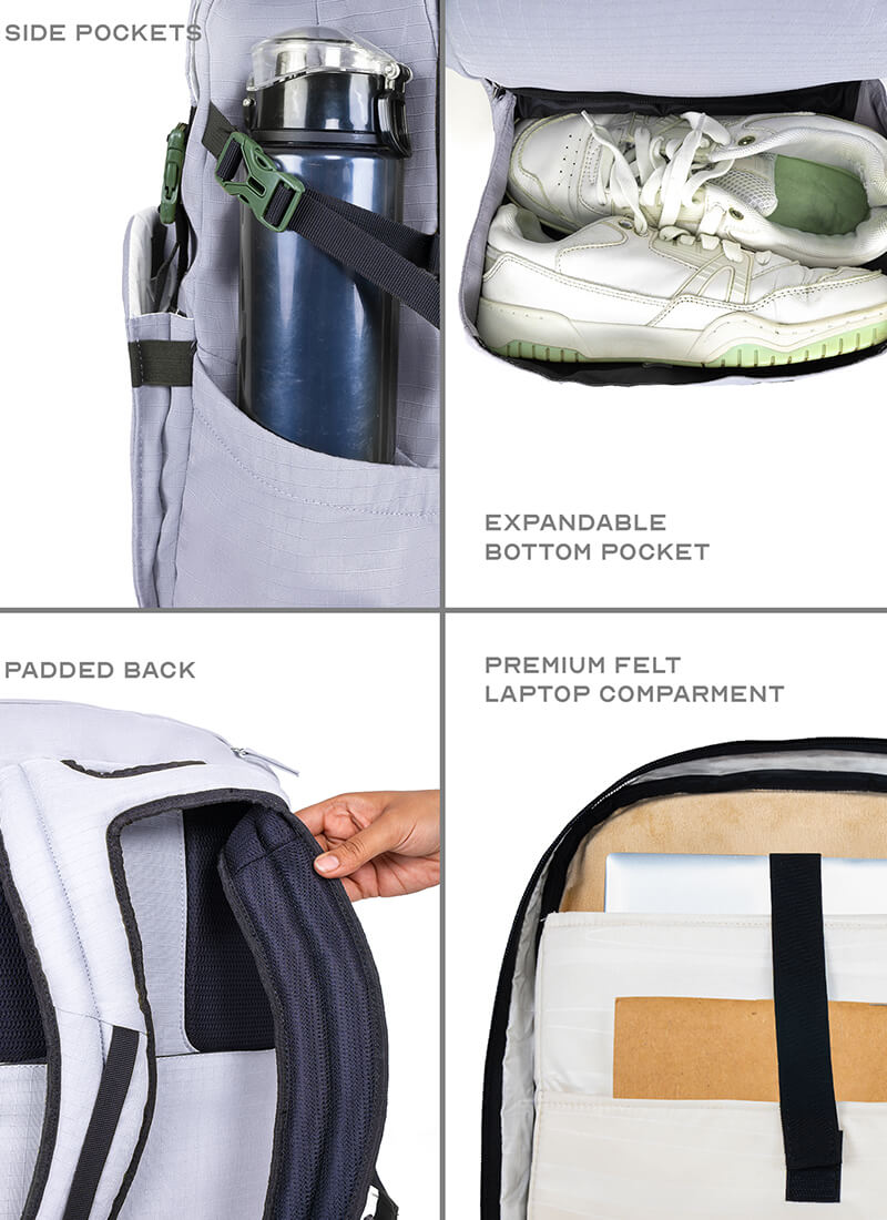Scape Backpack | Grey | For Mountain Trails Or Everyday Commutes