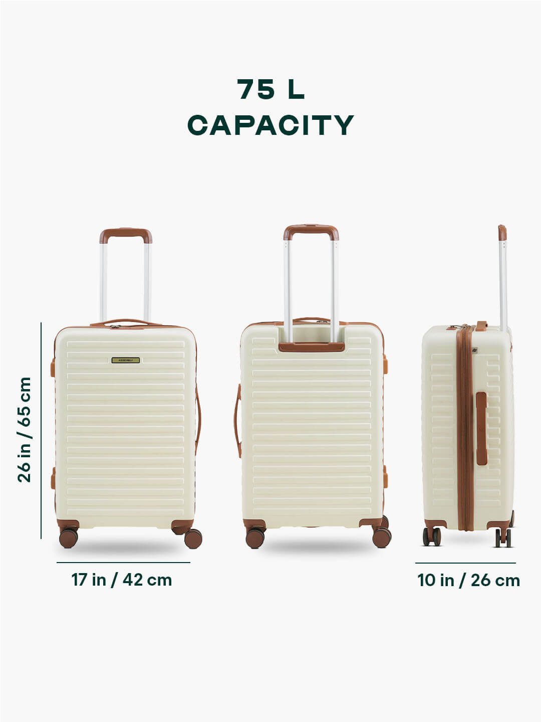 Stark | Moon-White | Medium Hard Luggage