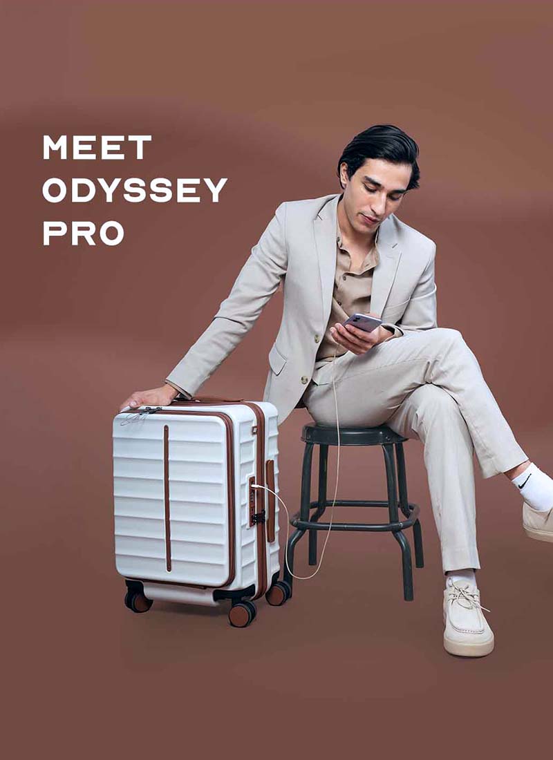 Buy OdysseyPro Combo Set of 3 | Sand | CabinPro+Medium+Large Hard Luggage – Set of 3, Cabin + Check In Hard Luggage Online in