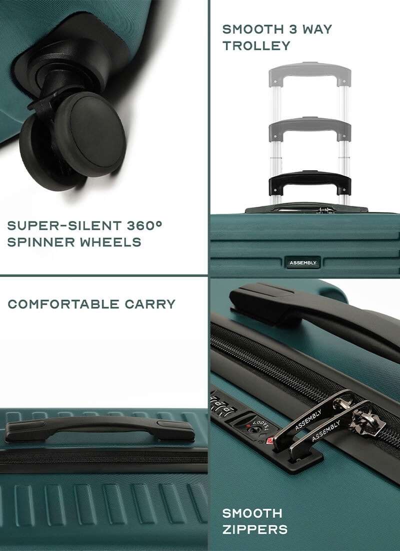 Stark Combo | Green | Medium+Large Hard Luggage
