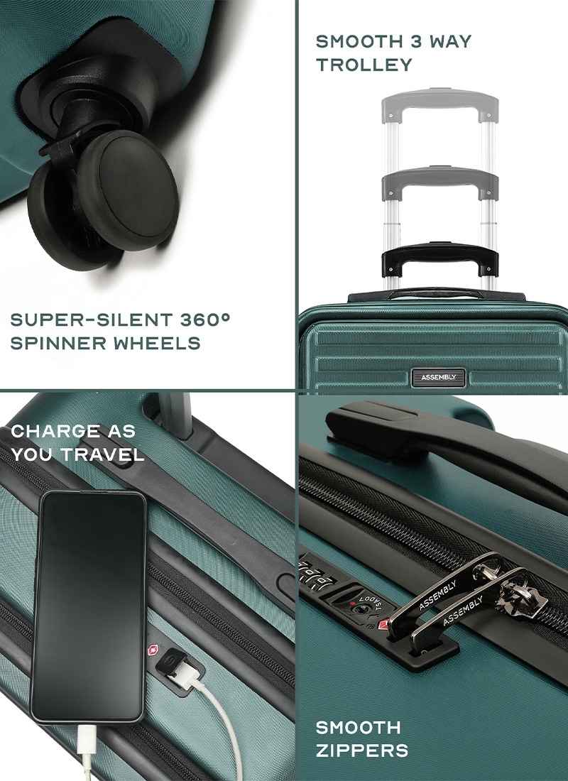 StarkPro Combo | Green | CabinPro+Medium Hard Luggage
